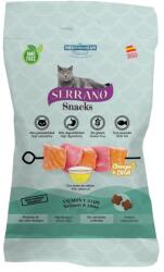 Mediterranean Natural Serrano Snacks Macskáknak Omega 3 + DHA Szőr és Bőr Támogatására Lazaccal 50 g