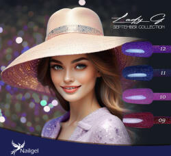  Lady G - September collection - 4-db-os gél lakk készlet ajándék margarétával