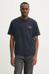 Guess Jeans pamut póló sötétkék, férfi, nyomott mintás, M4BI75 K8FQ4 - sötétkék XL