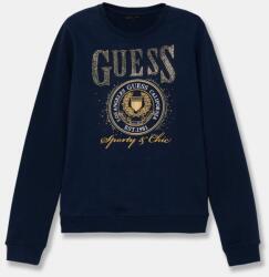 GUESS gyerek melegítőfelső pamutból sötétkék, nyomott mintás, J5RQ05 KAD74 - sötétkék 125-135