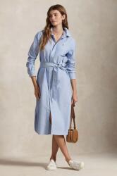 Ralph Lauren pamut ruha mini, egyenes - kék 42