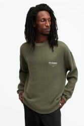 AllSaints pamut pulóver CRYPT zöld, M067PB - zöld XL