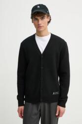 APC A. P. C. gyapjú kardigán kenny fekete, WVBDK. H22305 - fekete L