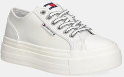Tommy Hilfiger bőr tornacipő TJW FOXING VULC LC LEATHER bézs, női, EN0EN02714 - bézs Női 40