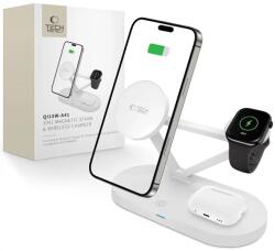 Tech-Protect QI15W-A41 3in1 încărcător wireless magnetic MagSafe alb (5906302380145)