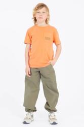 GUESS gyerek pamut nadrág - zöld 136-146