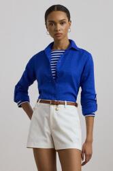 Ralph Lauren len ing galléros, regular - kék M