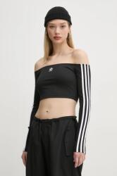 Adidas hosszú ujjú Off Shoulder női, spanyol nyakkivágású, fekete, JD0274 - fekete XL