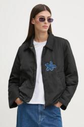 Renewed bomber dzseki Creative Upcycling női, fekete, átmeneti, Renewed INTU x Answear - fekete L
