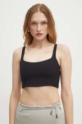 Patrizia Pepe top női, fekete, 8C0726 A454 - fekete 38
