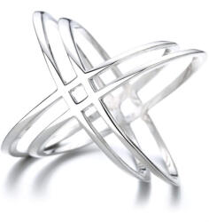 Silenti Jewelry Сребърен пръстен "Впечатление" - 10 - 62 мм (19.7мм диам. )