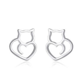 Silenti Jewelry Сребърни обеци "Kitty