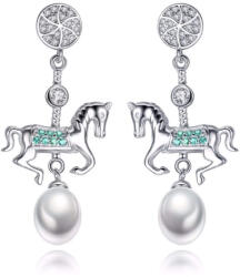 Silenti Jewelry Сребърни обеци "Коне