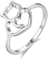 Silenti Jewelry Сребърен пръстен "Kitty" - 10 - 62 мм (19.7мм диам. )