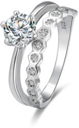 Silenti Jewelry Сребърен пръстен "Разграниченост" - 7 - 54.5мм (17.2мм диам. )