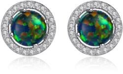 Silenti Jewelry Сребърни обеци "Надмощие" - Зелен