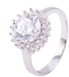 Silenti Jewelry Сребърен пръстен "Диамант" - 5 - 49мм (15.6мм диам. )