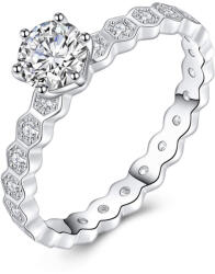 Silenti Jewelry Сребърен пръстен "Живот" - 6 - 52мм (16.6мм диам. )