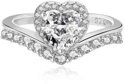 Silenti Jewelry Сребърен пръстен "Романтика" - 7 - 54.5мм (17.2мм диам. )