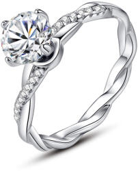 Silenti Jewelry Сребърен пръстен "Отдаденост" - 6 - 52мм (16.6мм диам. )