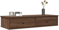 vidaXL barna tölgy szerelt fa falipolc fiókokkal 100 x 37, 5 x 19 cm (859965) - balena