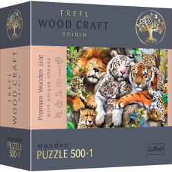 Trefl Pisici sălbatice în junglă 500+1 (20152) Puzzle