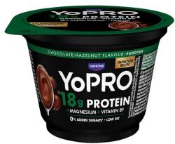 Danone YoPro csokoládé- és mogyoróízű tejdesszert édesítőszerrel, magnéziummal és folsavval 180 g