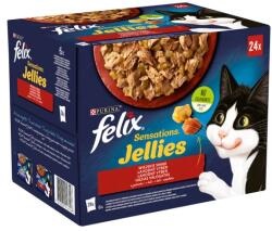 FELIX Purina Felix Sensations Jellies házias válogatás aszpikban nedves macskaeledel 24 x 85 g
