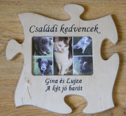 Batadecor Puzzle képkeret egyedi gravírozott felirattal
