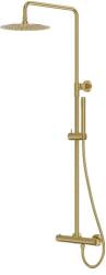 Lavita Orion set de duș perete cu termostat cu duș de ploaie auriu 5900378341659 (5900378341659)