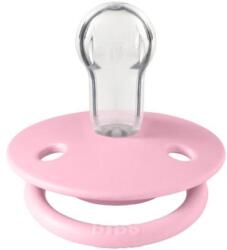 BIBS Suzeta De Lux Silicon, tetina rotunda, marime universala (0-3 ani) Baby Pink, BIBS (1010234C)