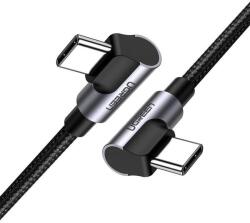 UGREEN Cablu Date si Incarcare USB Type-C la USB Type-C UGREEN US323, Unghi 90, 60W, 1 m, Negru