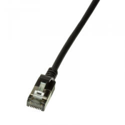LogiLink patch kábel Cat. 6A STP TPE SlimLine fekete 1, 5m (CQ9043S) (CQ9043S)