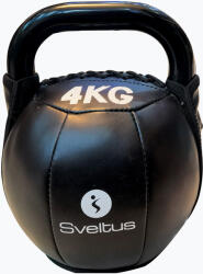 Sveltus Kettlebell Sveltus Soft PU 4 kg fekete