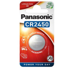 Panasonic gombelem (CR2450L, 3V, lítium) 1db / csomag (CR-2450EL/1B) - aqua