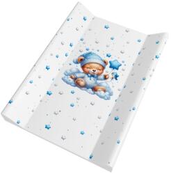 Color pelenkázó lap puha 2 oldalú 70x50cm maci fiú kék - neobaby