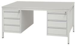  Masa birou cu doua containere Basic, 160 x 80 x 76 cm, model drept M310187