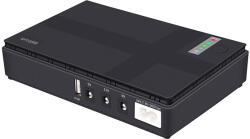 Astrum PB070 Mini Power Bank - Wifi Routerhez, Modemekhez, 5V/9V/12V-Os Kimenetekkel, 10200mAh, Fekete