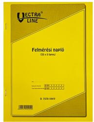 VECTRALINE Nyomtatvány felmérési napló VECTRALINE A/4 álló 25x5 lapos D7570-104/V (D7570-104/V)