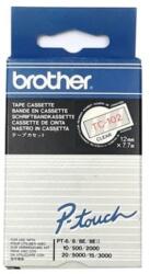 Brother Banda Originala Brother 12mm x 7.7m Rosu-Alb TC102 (TC102)