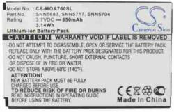  SNN5705 Akkumulátor 850 mAh (SNN5705)