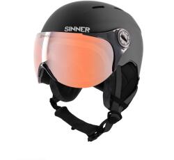 SINNER Sí/snowboard sisak Sinner Typhoon Visor, matt fekete, L L fekete