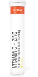 GymBeam C-vitamin + Cink pezsgőtabletta 20 tabl. citrusgyümölcsök