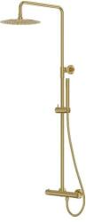 Lavita Orion zuhany készlet fal termosztáttal trópusi zuhany opcióval arany 5900378341659 (5900378341659)