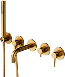 Omnires Y kád és zuhany csaptelep süllyesztett arany Y1237/1SGLB (Y12371SGLB)