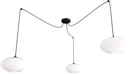 Emibig Origo függőlámpa 3x15 W fehér-fekete 1374/3