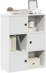 vidaXL fehér szerelt fa könyvespolc 60x24x76, 5 cm (860382) - vidaxl
