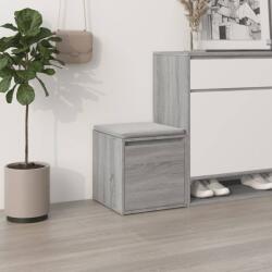 vidaXL szürke sonoma színű szerelt fa tárolódoboz 40, 5 x 40 x 40 cm (820518) - vidaxl