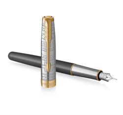 Parker Sonnet Royal special 18k töltőtoll klipsz EDITION SONNET CHINA szürke cizellált test+ arany 18K