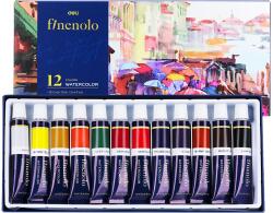  DELI FINENOLO Akvarelfestékkészlet 12db/12ml (DEC19-12)